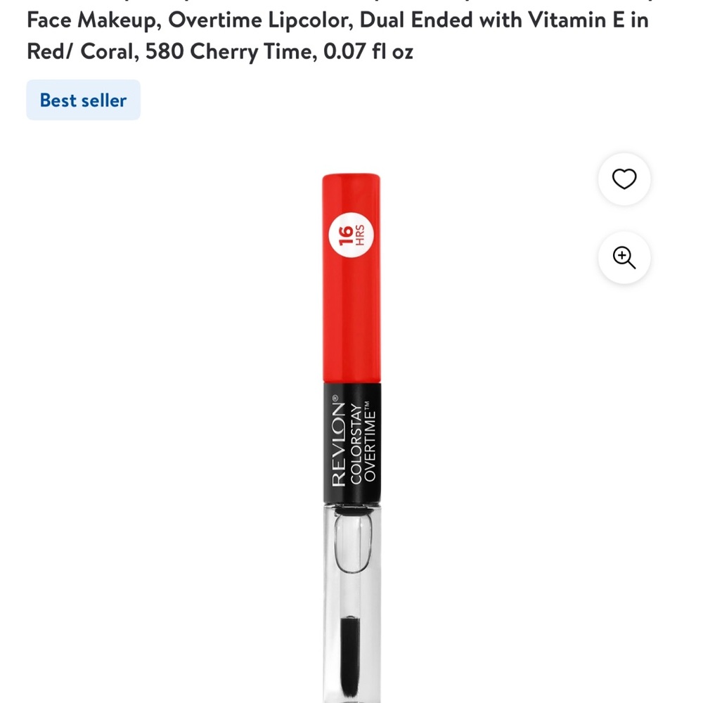 Revelon colorstay overtime Cherry Time lip color/ lip Gloss